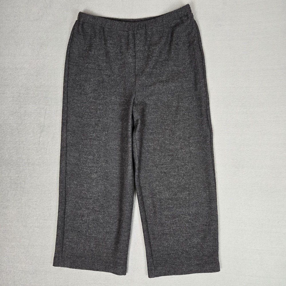 Vintage Eileen Fisher 100% Boiled Wool 2 Piece Set Womens S/M Jacket Pants Gray - Picture 3 of 16